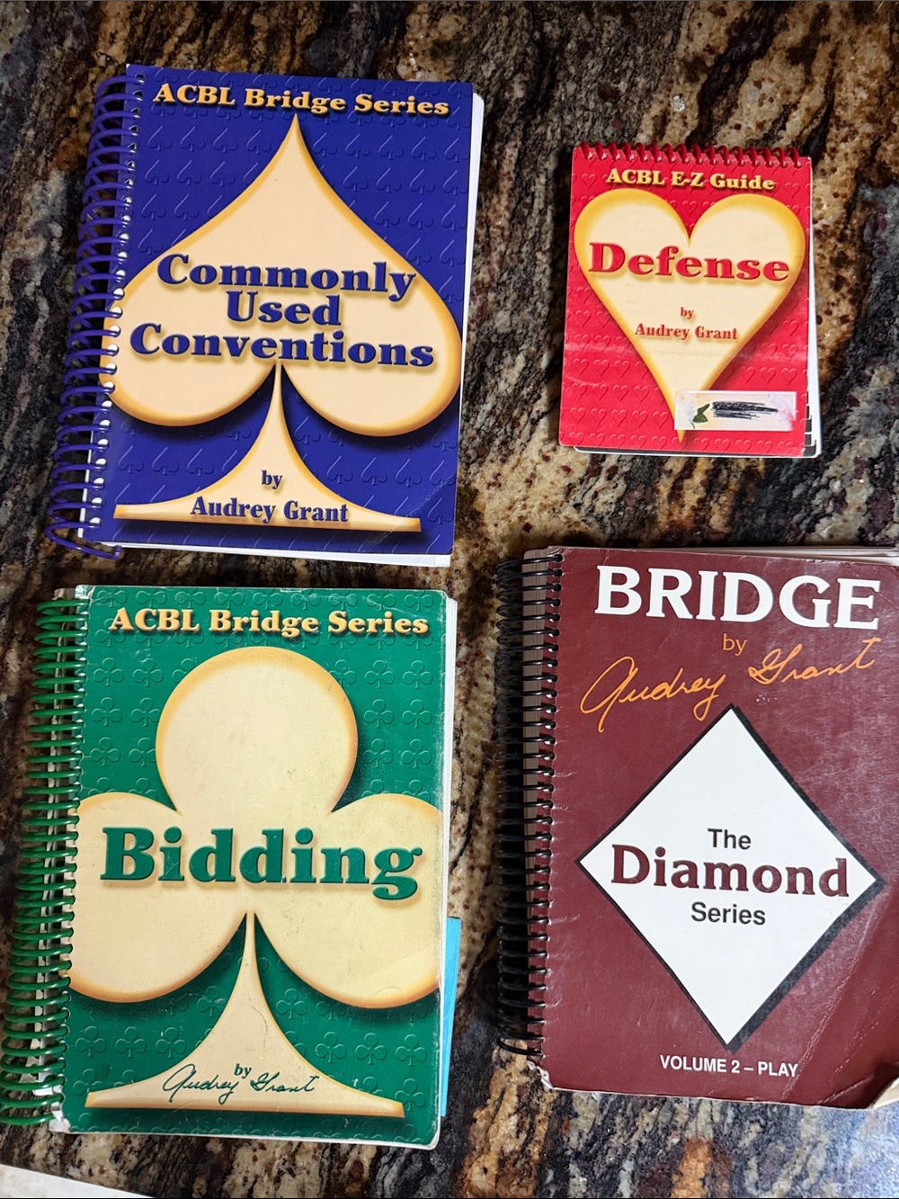 Bridge books by Audrey Grant lot of 4 books